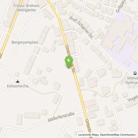 Standortübersicht der Tankstelle VILSHOFEN - ORTENBURGER STRASSE 40 in 94474 Vilshofen