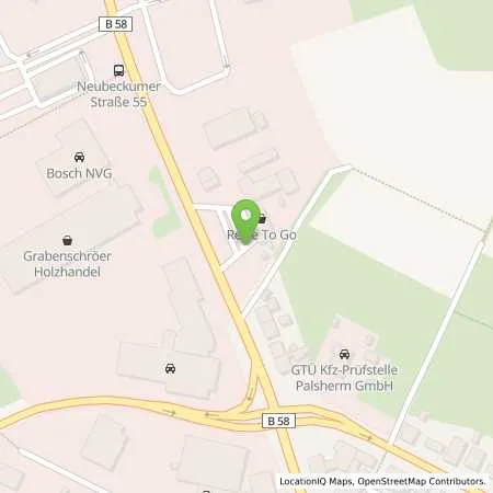 Standortübersicht der Tankstelle Aral Tankstelle in 59269 Beckum