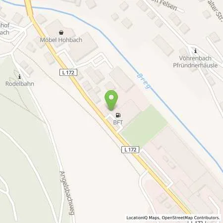 Standortübersicht der Tankstelle Autohaus Kienzler GmbH in 78147 Voehrenbach