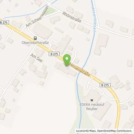 Standortübersicht der Tankstelle TotalEnergies Herbstein in 36358 Herbstein