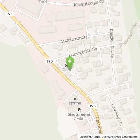 Standortübersicht der Tankstelle SIEGSDORF - TRAUNSTEINER STRASSE 19 in 83313 Siegsdorf