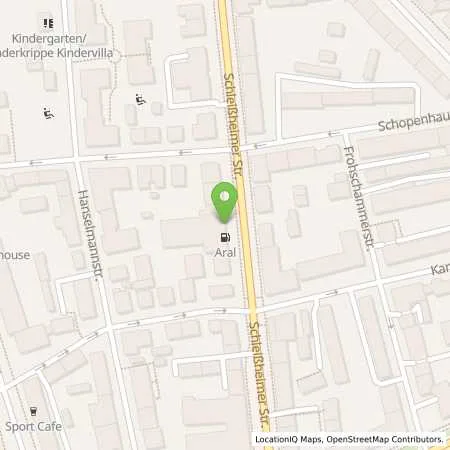 Standortübersicht der Tankstelle Aral Tankstelle in 80809 München