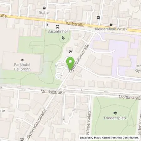 Standortübersicht der Tankstelle HEILBRONN - GYMNASIUMSTRASSE 71 in 74072 Heilbronn