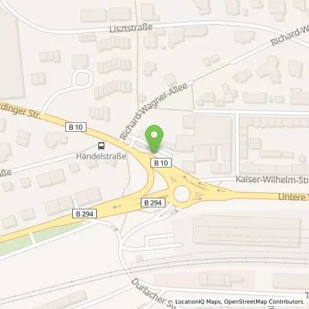 Standortübersicht der Tankstelle Shell Pforzheim Wilferdinger Str. 2 in 75179 Pforzheim