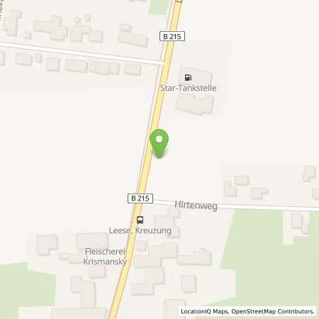 Standortübersicht der Tankstelle star Tankstelle in 31633 Leese