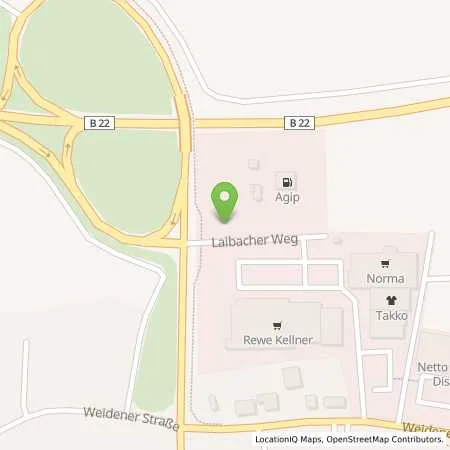 Standortübersicht der Tankstelle ENI in 95469 Speichersdorf