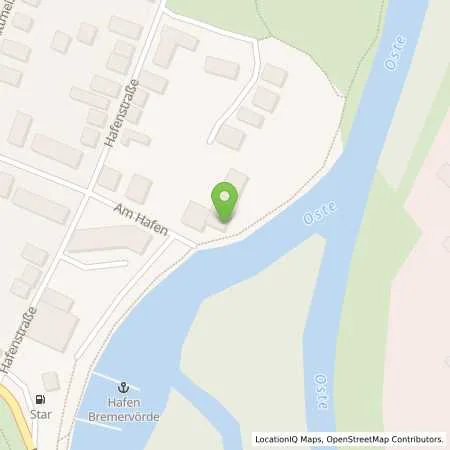 Standortübersicht der Tankstelle star Tankstelle in 27432 Bremervörde