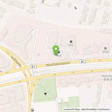 Standortübersicht der Tankstelle Aral Tankstelle in 44141 Dortmund