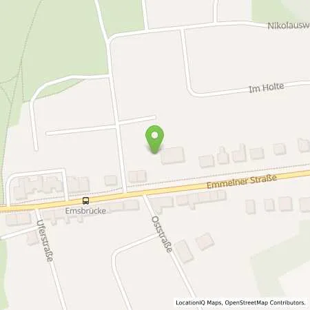 Standortübersicht der Tankstelle Raiffeisen Ems-Vechte Tank & Markt GmbH in 49733 Haren