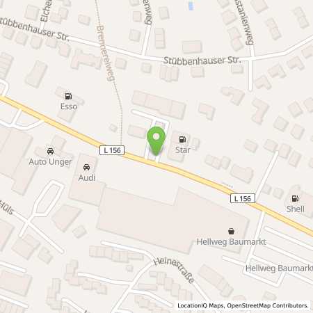 Standortübersicht der Benzin-Super-Diesel Tankstelle: star Tankstelle in 40822, Mettmann