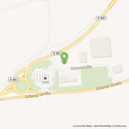 Standortübersicht der Tankstelle Donzdorf Gewerbegebiet West an der B466 in 73072 Donzdorf