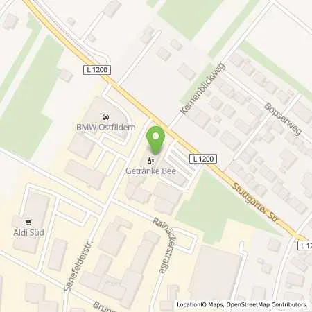 Standortübersicht der Tankstelle Shell Ostfildern Stuttgarter Str. 61 in 73760 Ostfildern