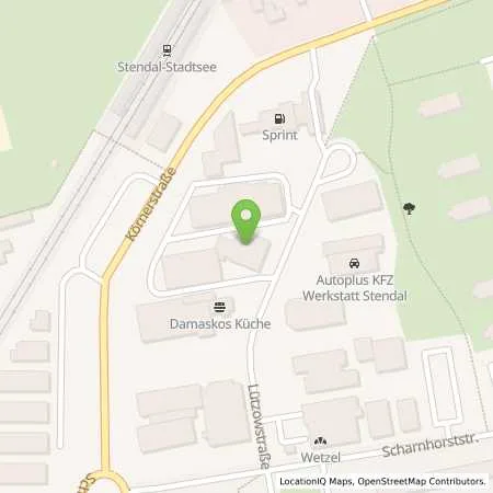 Standortübersicht der Tankstelle Sprint Stendal Lützowstr. in 39576 Stendal