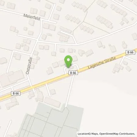Standortübersicht der Tankstelle Shell Oerlinghausen Lagesche Str. 39 in 33813 Oerlinghausen