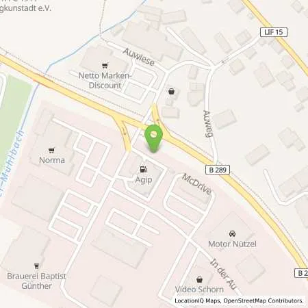 Standortübersicht der Tankstelle BURGKUNSTADT - IN DER AU in 96224 Burgkunstadt