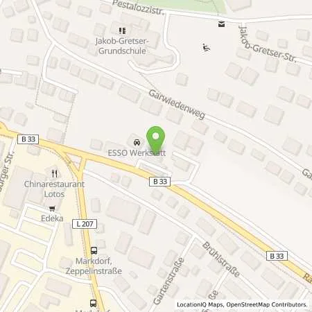 Standortübersicht der Tankstelle Esso Tankstelle in 88677 MARKDORF