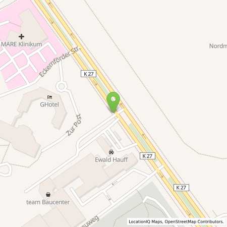 Standortübersicht der Benzin-Super-Diesel Tankstelle: team Tankstelle Kronshagen in 24119, Kronshagen