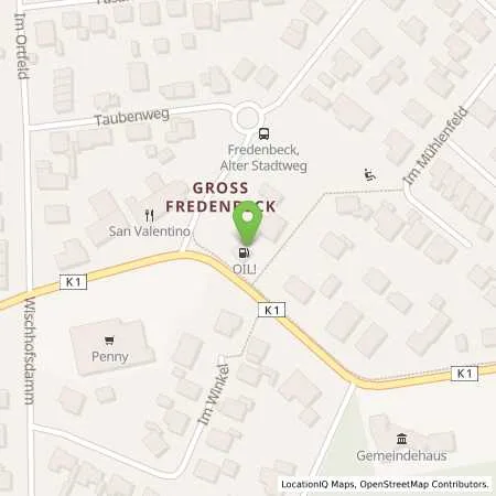Standortübersicht der Tankstelle OIL! Tankstelle Fredenbeck in 21717 Fredenbeck