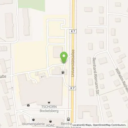 Standortübersicht der Tankstelle Shell Lueneburg Universitaetsallee 13 in 21335 Lueneburg