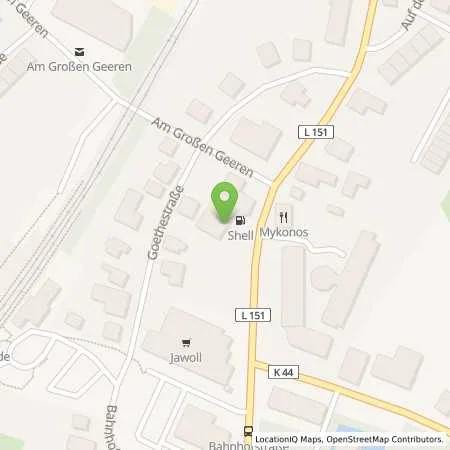 Standortübersicht der Tankstelle Shell Ritterhude Fergersbergstr. 10 in 27721 Ritterhude