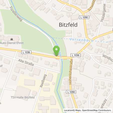 Standortübersicht der Benzin-Super-Diesel Tankstelle: Shell Bretzfeld Heilbronner Str. 20 in 74626, Bretzfeld