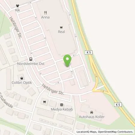 Standortübersicht der Tankstelle Supermarkt-Tankstelle WOLFSBURG HEHLINGER STR. 21 in 38446 WOLFSBURG