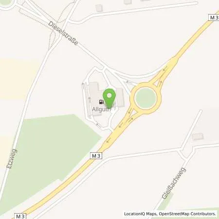 Standortübersicht der Tankstelle ALLGUTH GmbH c/o Gerald Poscharnig in 85774 Unterföhring