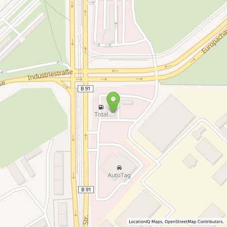 Standortübersicht der Benzin-Super-Diesel Tankstelle: TotalEnergies Halle in 06132, Halle