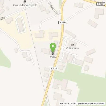 Standortübersicht der Tankstelle AVIA Tankstelle in 28816 Stuhr/Groß (Mackenstedt)