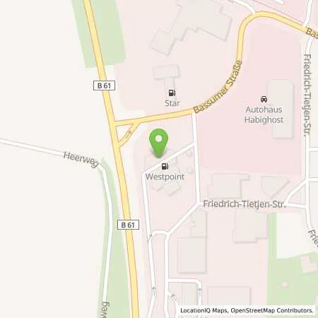 Standortübersicht der Tankstelle Aral Tankstelle in 27232 Sulingen