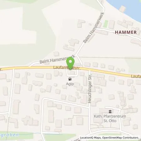 Standortübersicht der Tankstelle NUERNBERG - LAUFAMHOLZSTR. in 90482 Nuernberg