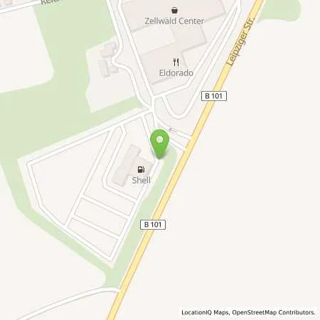 Standortübersicht der Tankstelle Shell Grossschirma Leipziger Str. 5a in 09603 Grossschirma