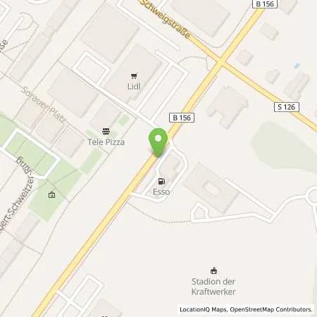 Standortübersicht der Tankstelle Esso Tankstelle in 02943 WEISSWASSER