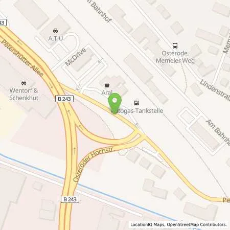 Standortübersicht der Tankstelle Aral Tankstelle in 37520 Osterode
