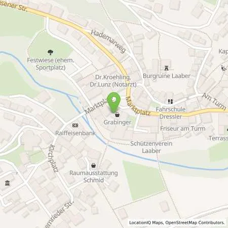 Standortübersicht der Tankstelle Freie Tankstelle Grabinger in 93164 Laaber