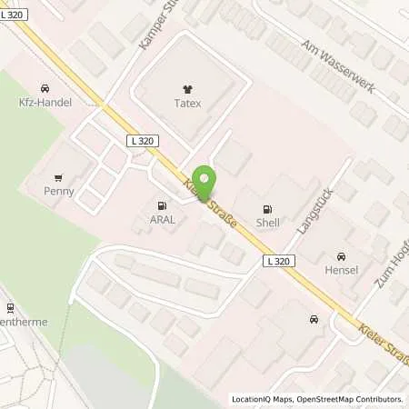 Standortübersicht der Tankstelle Aral Tankstelle in 24568 Kaltenkirchen