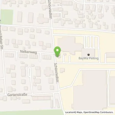 Standortübersicht der Tankstelle BayWa Tankstelle Peiting in 86971 Peiting
