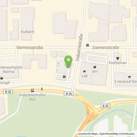 Standortübersicht der Tankstelle Shell Hösbach Industriestr. 1 in 63768 Hösbach