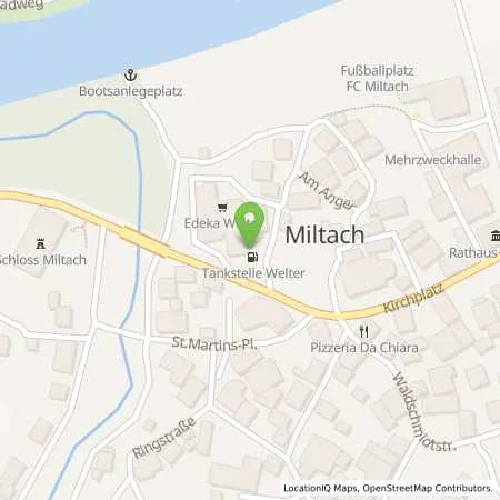 Standortübersicht der Tankstelle Welter Miltach in 93468 Miltach