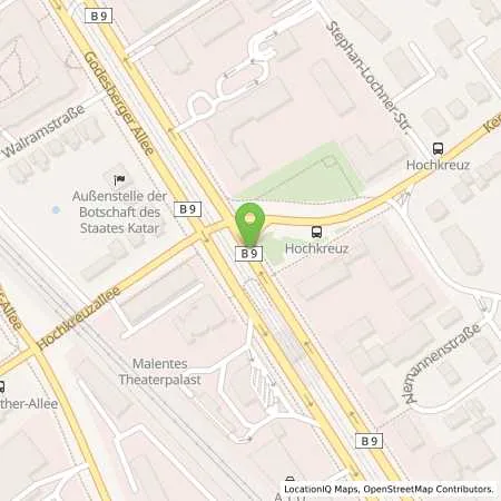 Standortübersicht der Tankstelle ENI in 53175 Bonn