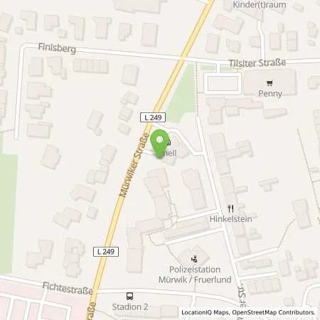 Standortübersicht der Tankstelle Shell Flensburg Muerwiker Str. 120 in 24943 Flensburg