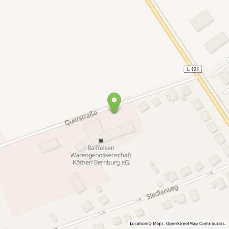 Standortübersicht der Tankstelle Raiffeisen Warengenossenschaft Köthen-Bernburg eG Markt Coswig in 06869 Coswig