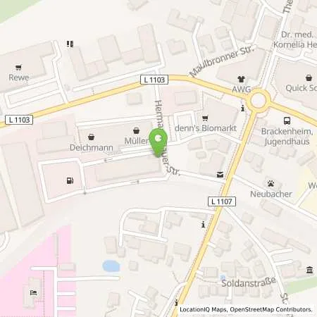 Standortübersicht der Tankstelle BayWa Tankstelle Brackenheim in 74336 Brackenheim