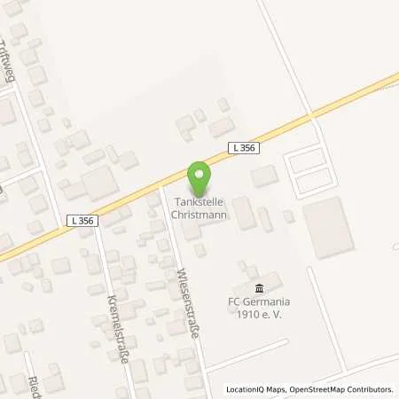 Standortübersicht der Tankstelle Otto Christmann Vertragsfreie Tankstelle in 66882 Hütschenhausen