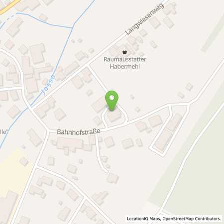 Standortübersicht der Benzin-Super-Diesel Tankstelle: Raiffeisen Alsfeld-Kirchhain in 36323, Grebenau