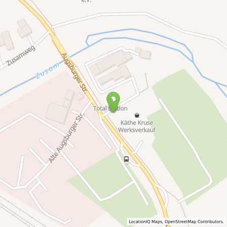 Standortübersicht der Benzin-Super-Diesel Tankstelle: TotalEnergies Donauwoerth in 86609, Donauwoerth