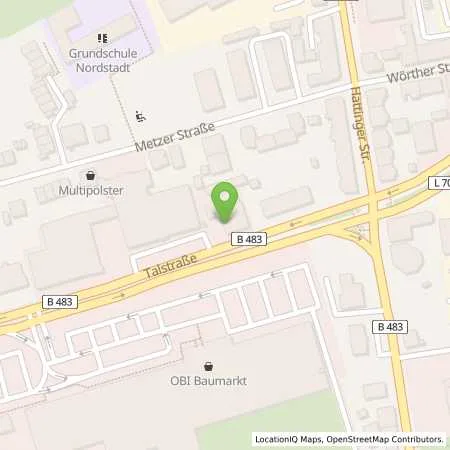 Standortübersicht der Tankstelle Aral Tankstelle in 58332 Schwelm