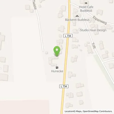 Standortübersicht der Tankstelle Tankstelle Hunecke in 59609 Anröchte