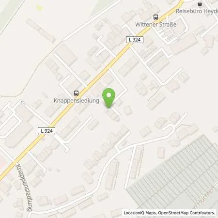 Standortübersicht der Tankstelle Aral Tankstelle in 58456 Witten