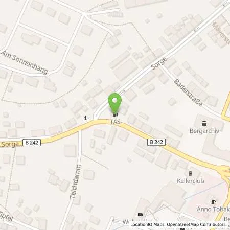 Standortübersicht der Tankstelle TAS Clausthal-Zellerfeld in 38678 Clausthal